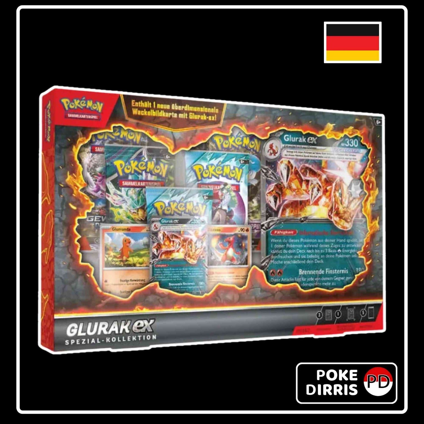 Pokemon Sammelkarten Glurak ex Spzial Kollektion