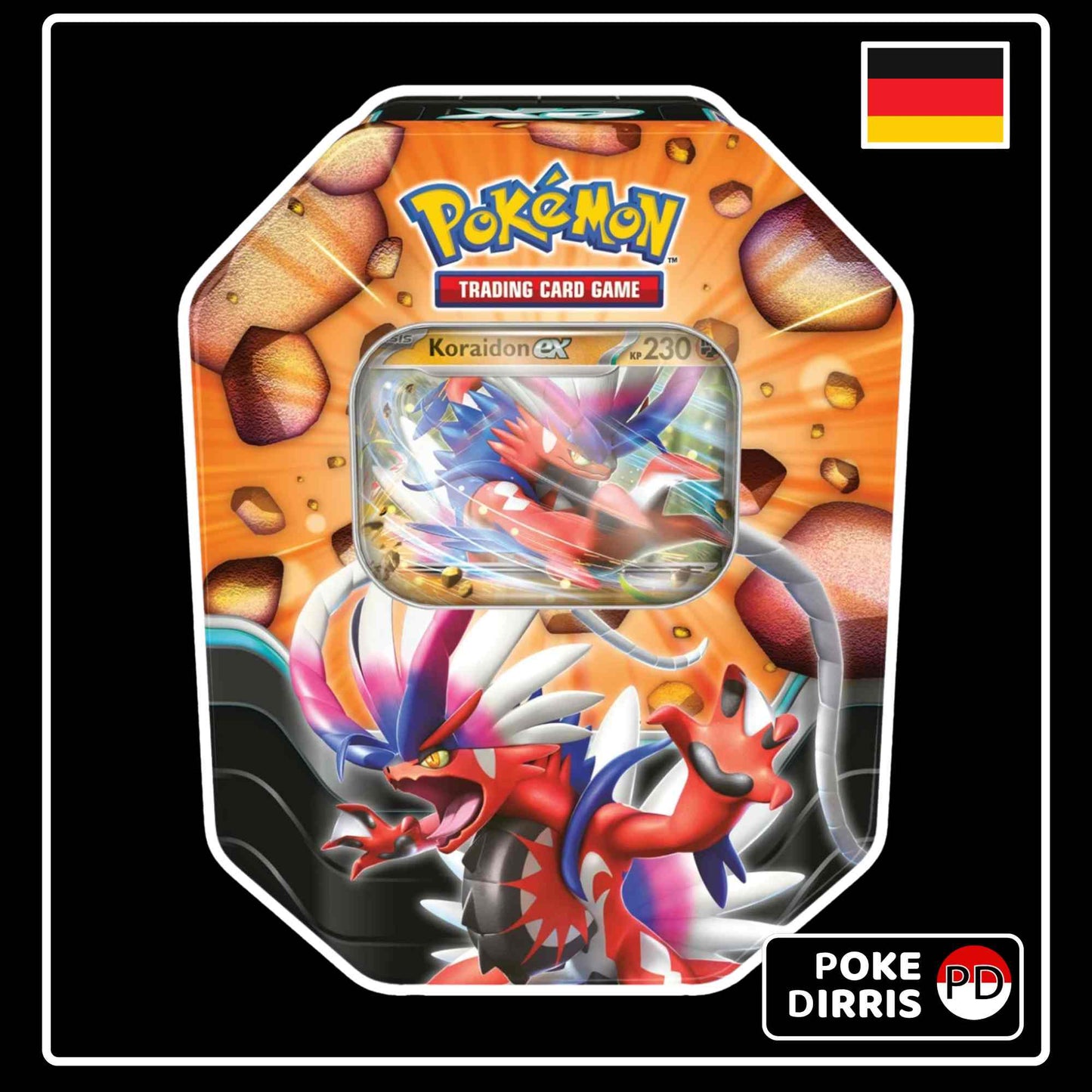 Pokemon Tin Box Zacian ex und Koraidon ex (DE) VORBESTELLUNG