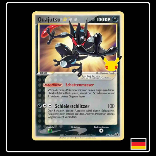 Pokemon Quajutsu Goldstar SWSH144 Celebrations