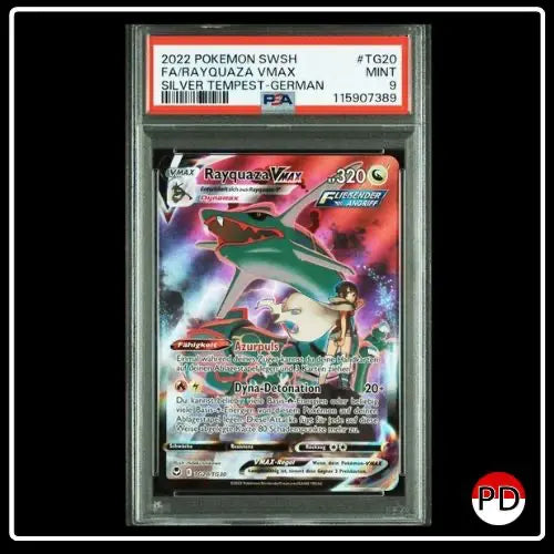 Rayquaza VMAX TG20/TG30 Silberne Sturmwinde PSA 9