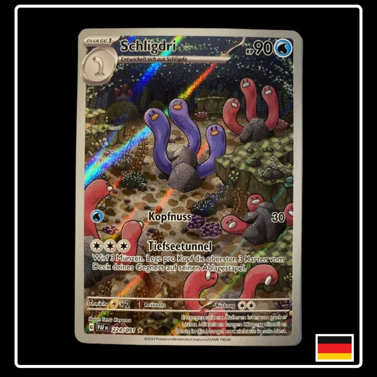 Pokemon Karte Schligdri Shiny Art Rare aus Paldeads Schicksale auf Deutsch und Selten