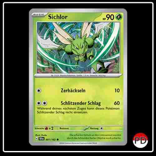 Sichlor Pokemon Karte Gewalten der Zeit