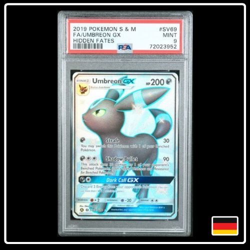Umbreon GX Shiny SV69/SV94 Verborgenes Schicksal PSA 9