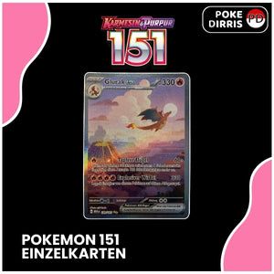 Pokemon Einzelkarten aus dem Karmesin und Purpur Set Pokemon 151. Bei PokeDirris gibt es alle Einzelkarten sehr günstig zu kaufen.