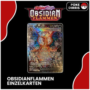 Pokemon Einzelkarten aus dem Karmesin und Purpur Set Obsidianflammen. Bei PokeDirris gibt es alle Einzelkarten sehr günstig zu kaufen.