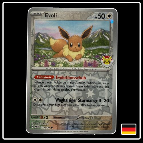 Evoli Pokemon Day 2025 074/131 Prismatische Entwicklungen