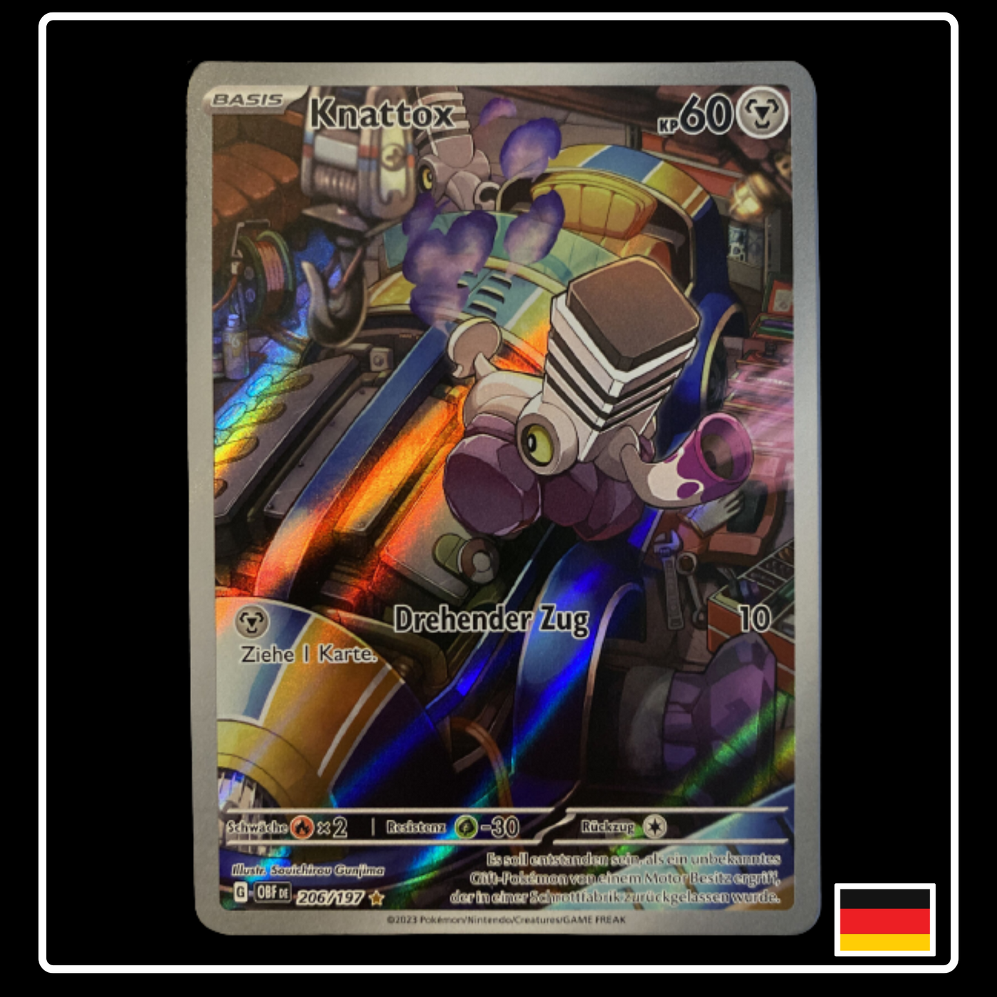 Knattox Art Rare Deutsch 206/197 Obsidian Flammen