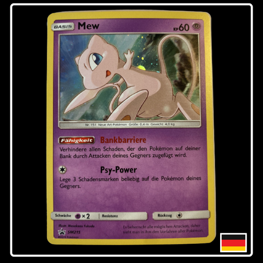 Mew Holo Deutsch SM215 Black Star Promo