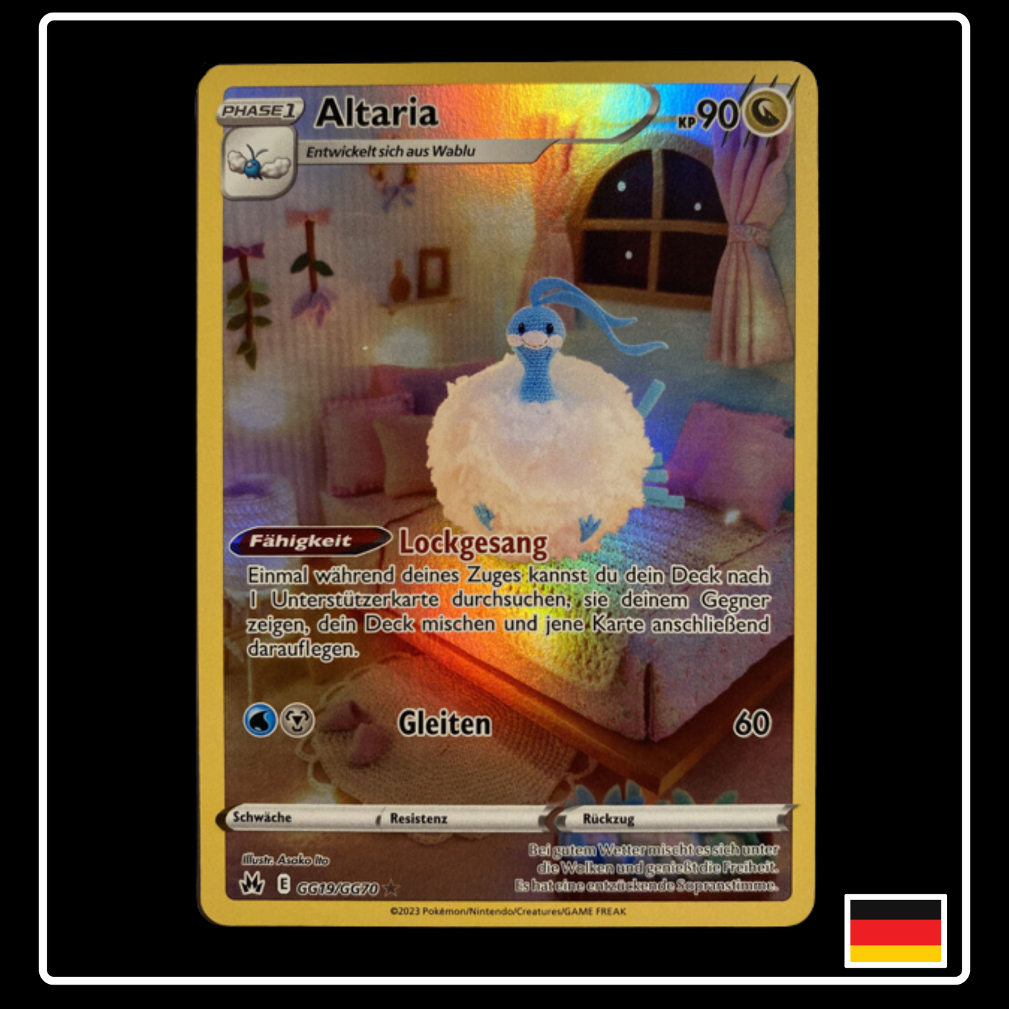 Altaria Art Rare Deutsch GG19/GG70 Zenit der Könige