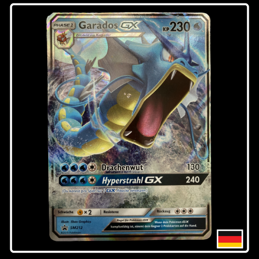 Garados GX Deutsch SM212 Black Star Promo