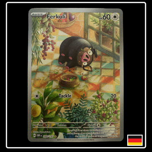 Ferkuli Art Rare Deutsch 209/197 Obsidian Flammen