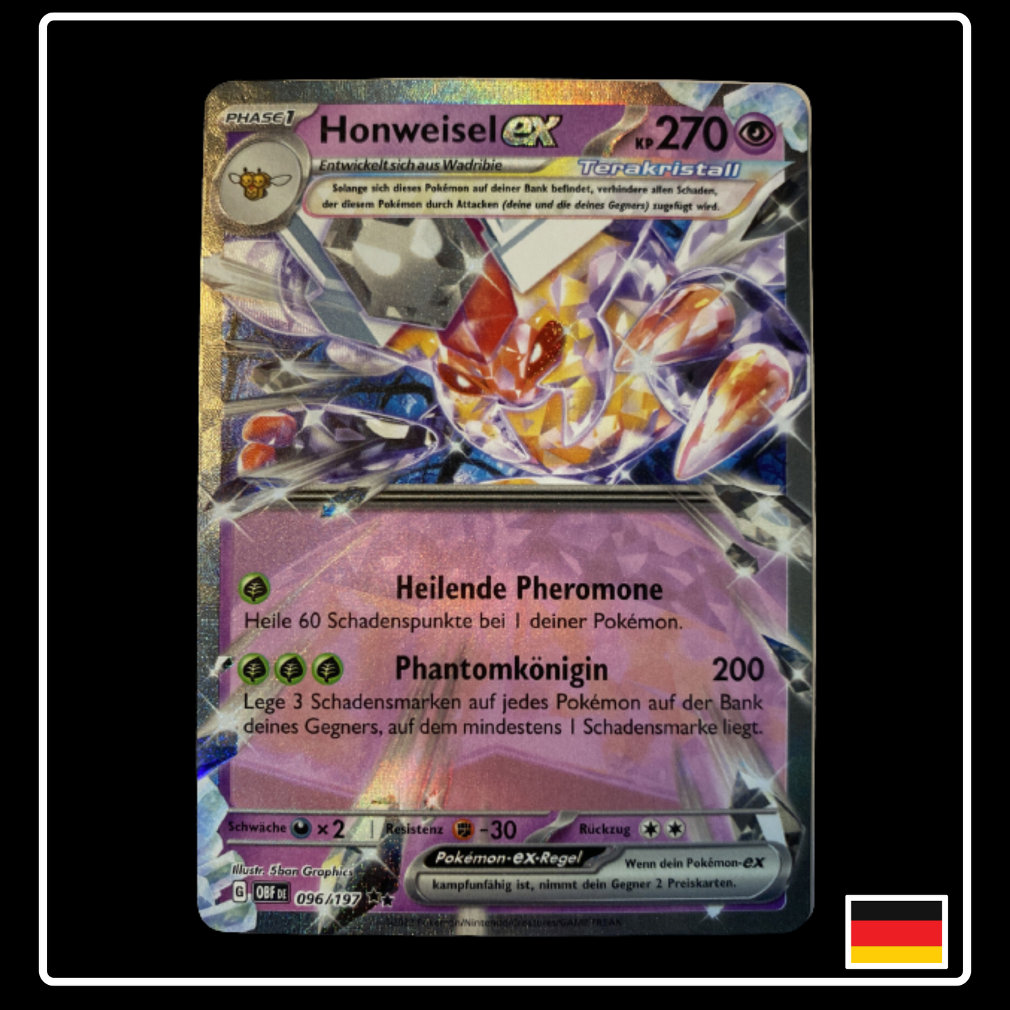 Honweisel ex Deutsch 096/197 Obsidian Flammen