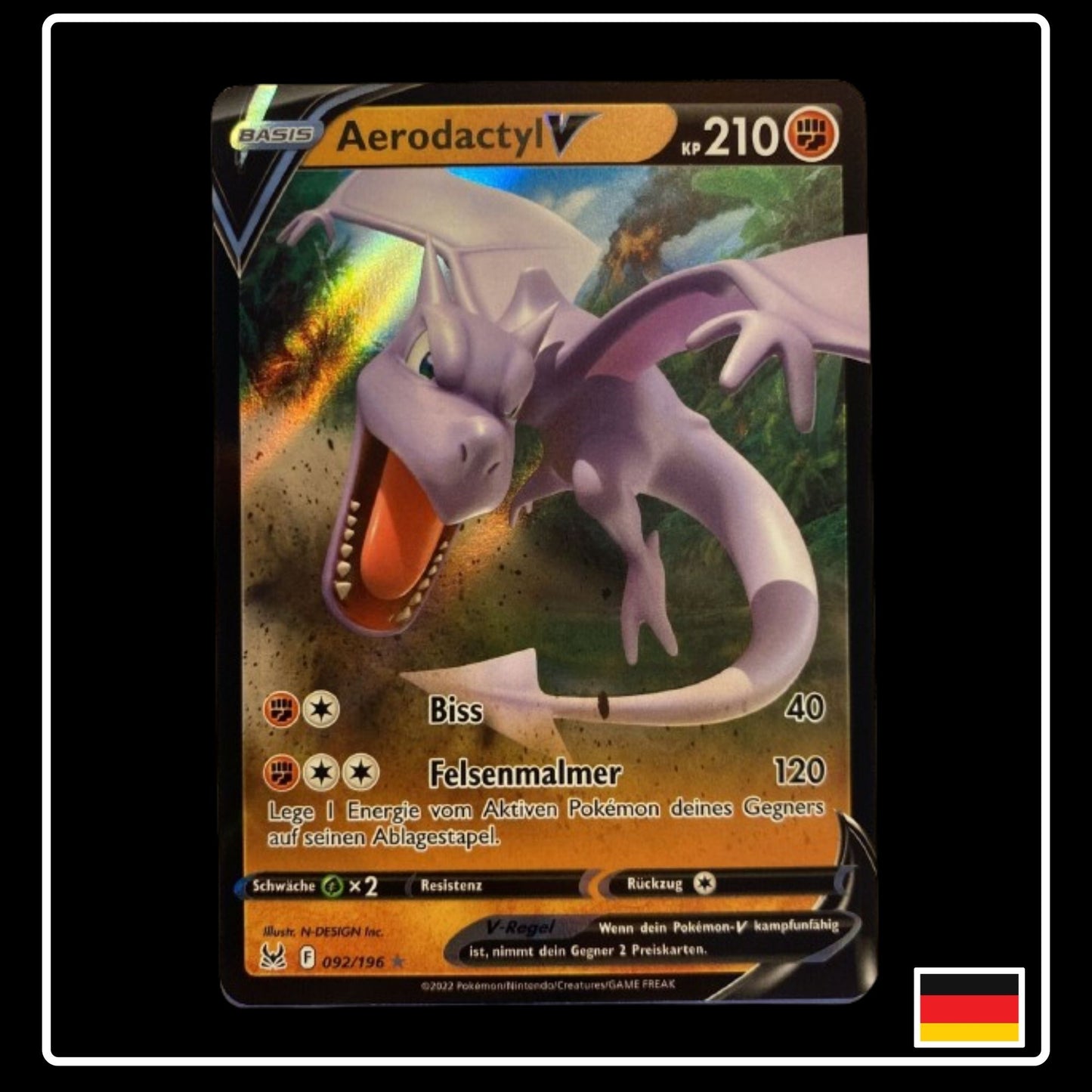 Aerodactyl V Deutsch 092/196 Verlorener Ursprung