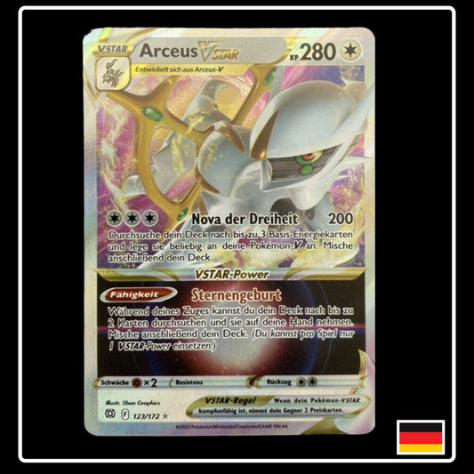 Arceus VSTAR Deutsch 123/172 Strahlende Sterne