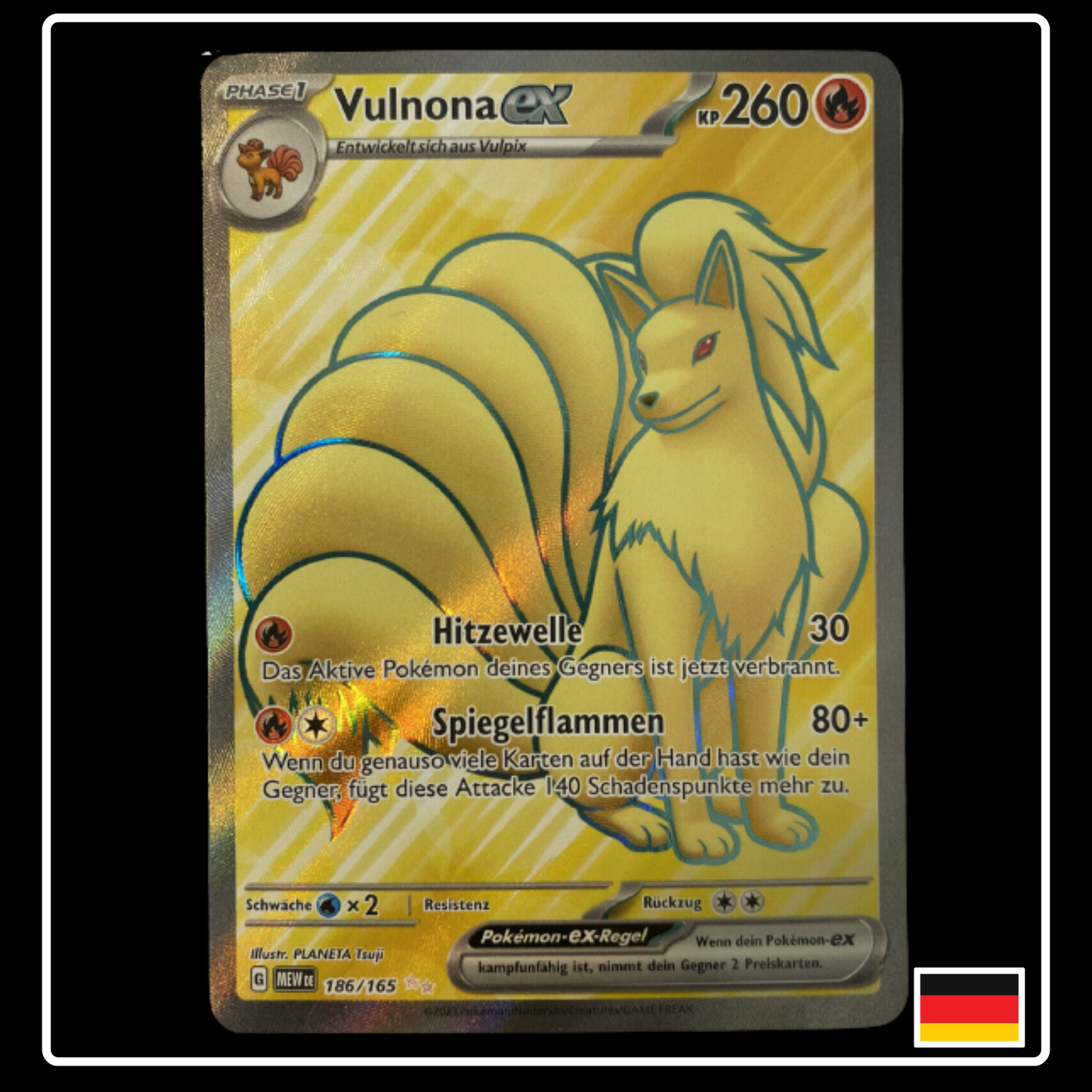 Vulnona ex Full Art Deutsch 186/165 Karmesin & Purpur 151