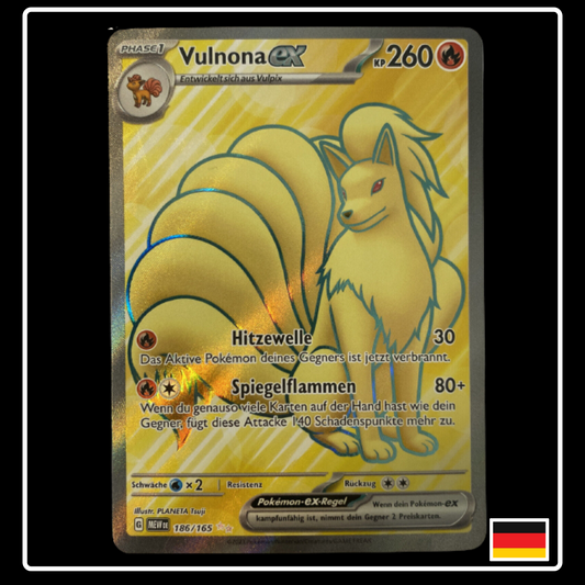 Vulnona ex Full Art Deutsch 186/165 Karmesin & Purpur 151