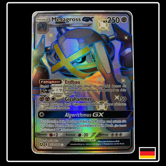 Metagross GX Shiny 157a/145 Pokemon Stunde der Wächter
