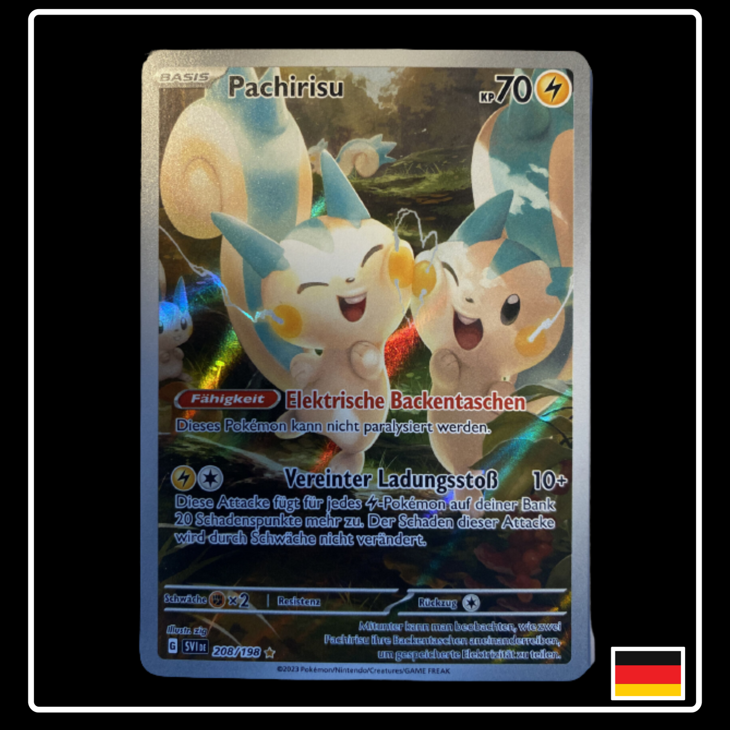 Pachirisu Art Rare Deutsch 208/198 Karmesin & Purpur