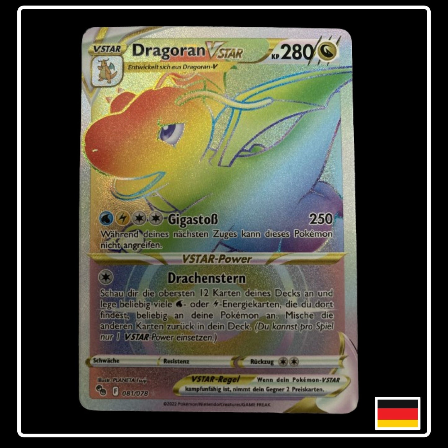 Dragoran VSTAR Rainbow Deutsch 081/078 Pokemon GO