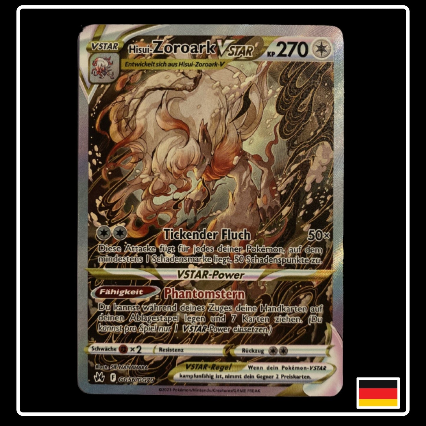 Hisui-Zoroark VSTAR Alternative Art Deutsch GG56/GG70 Zenit der Könige