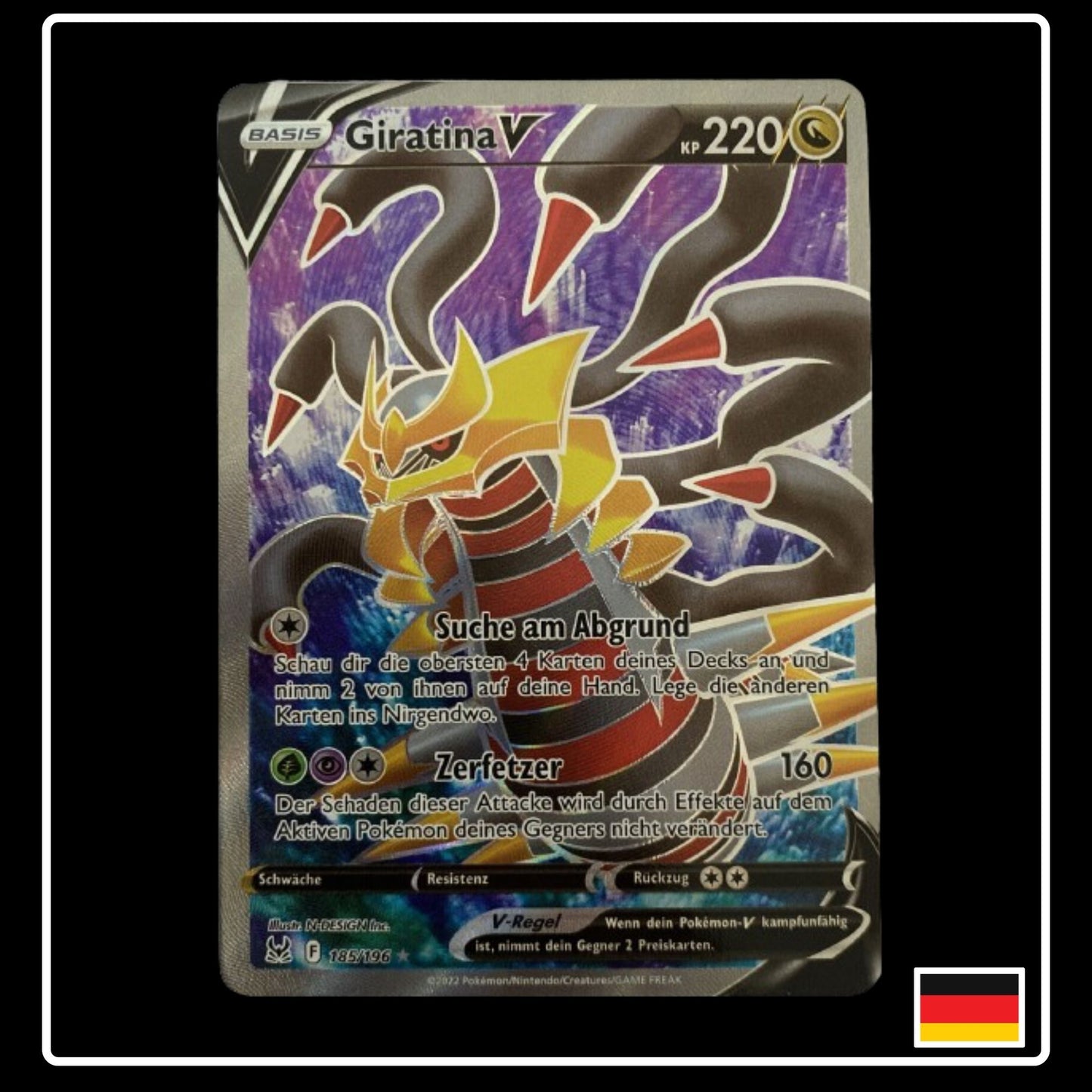 Giratina V Full Art Deutsch 185/196 Verlorener Ursprung