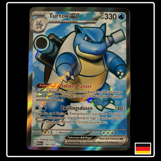 Turtok ex Full Art Deutsch 184/165 Karmesin & Purpur 151