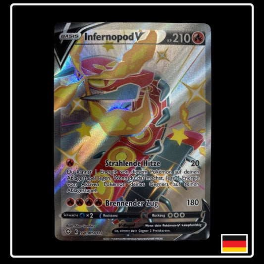 Infernopod V Full Art Shiny Deutsch SV108/SV122 Glänzendes Schicksal