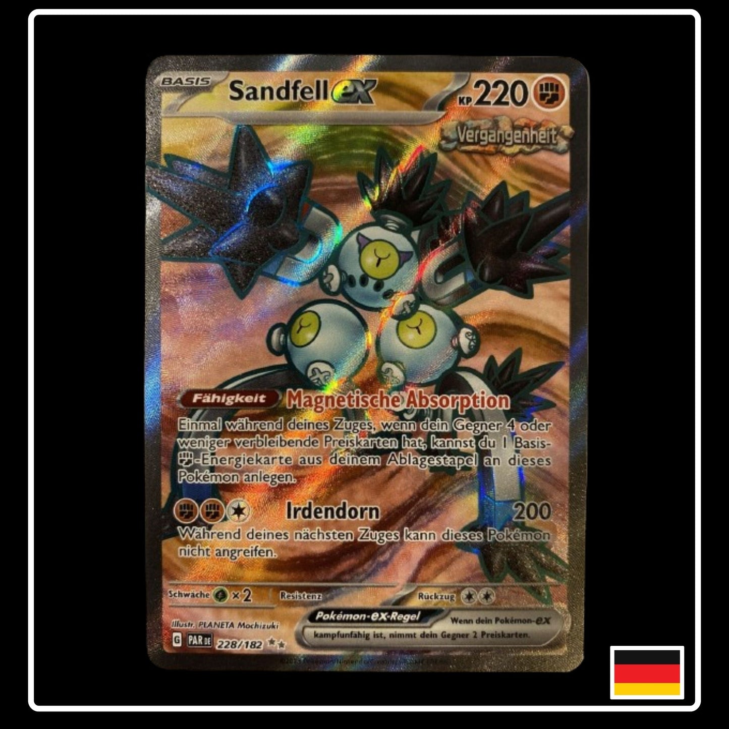 Sandfell ex Full Art Deutsch 228/182 Paradox Rift