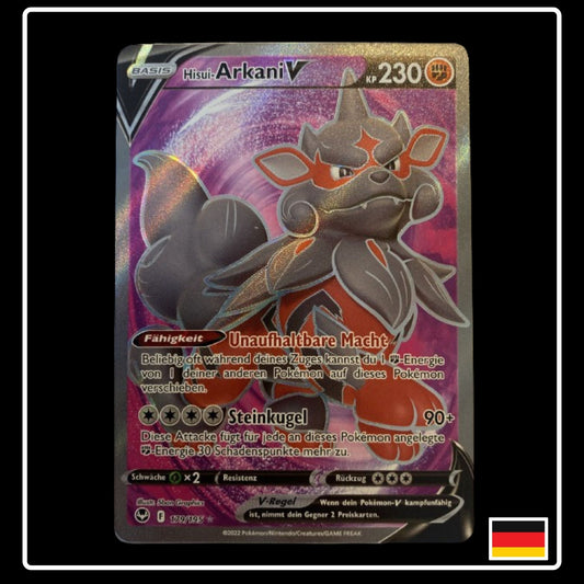 Hisui-Arkani V Full Art Deutsch 179/195 Silberne Sturmwinde