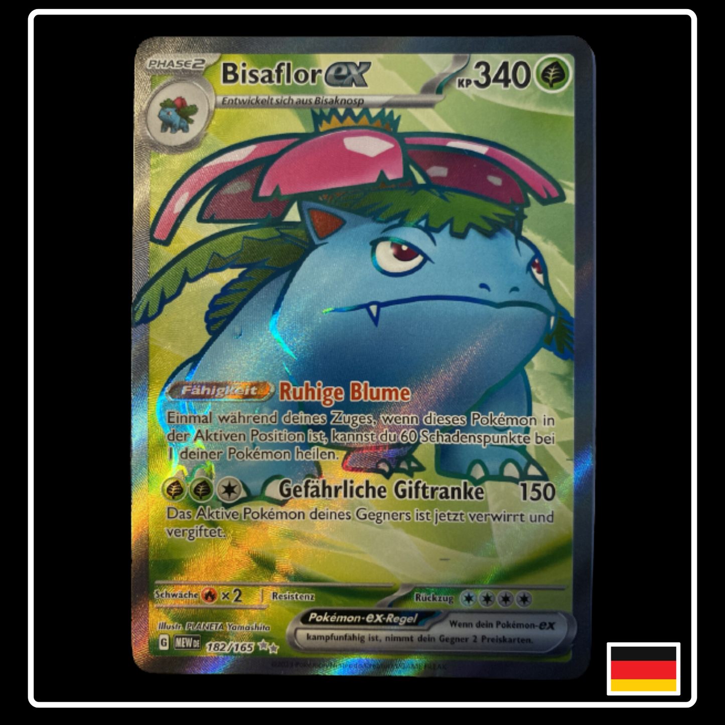 Bisaflor ex Full Art Deutsch 182/165 Karmesin & Purpur 151