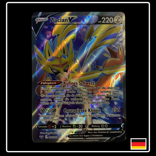 Zacian V Full Art Deutsch 195/202 Schwert & Schild