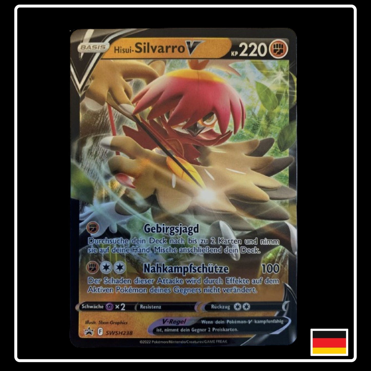 Hisui-Silvarro V Deutsch SWSH238 Black Star Promo