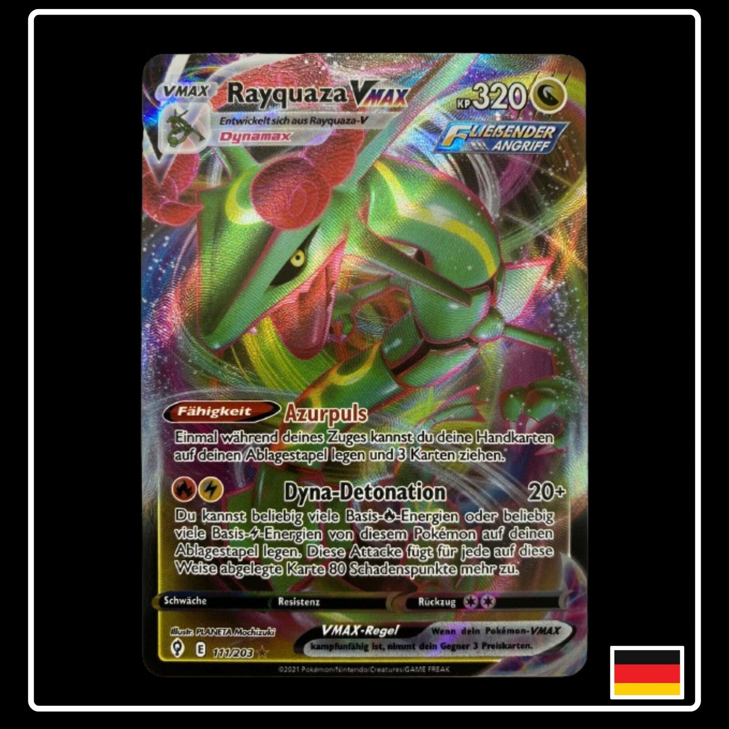 Rayquaza VMAX Deutsch 111/203 Drachenwandel