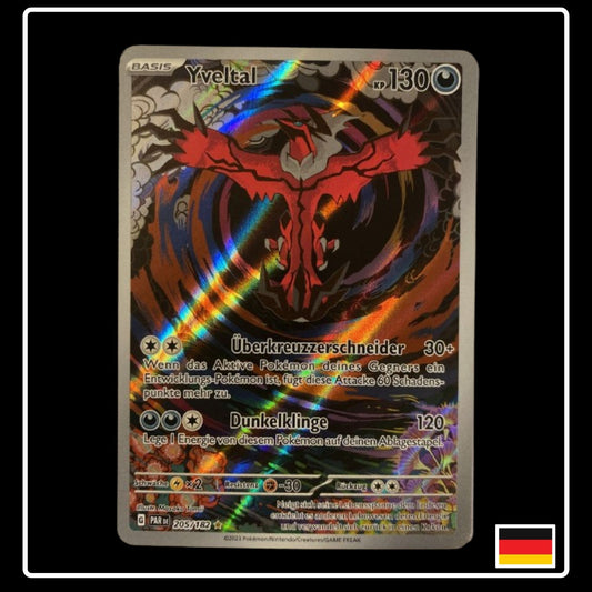 Yveltal Art Rare Deutsch 205/182 Paradox Rift