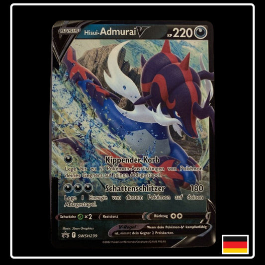 Hisui-Admurai V Deutsch SWSH239 Black Star Promo