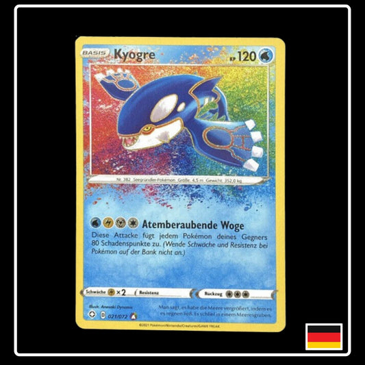 Kyogre Amazing Rare Deutsch 021/072 Glänzendes Schicksal