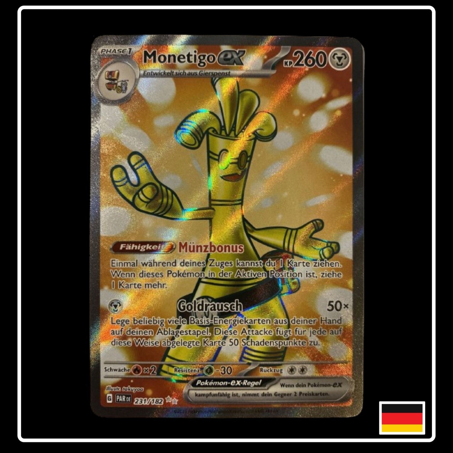 Monetigo ex Full Art Deutsch 231/182 Paradox Rift