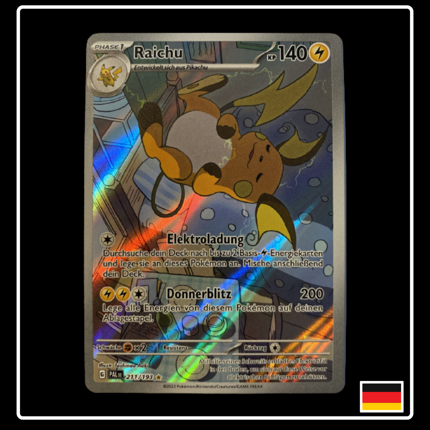 Raichu Art Rare Deutsch 211/193 Entwicklungen in Paldea