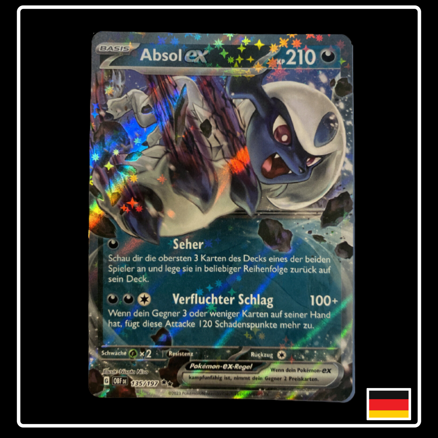 Absol ex Deutsch 135/197 Obsidian Flammen