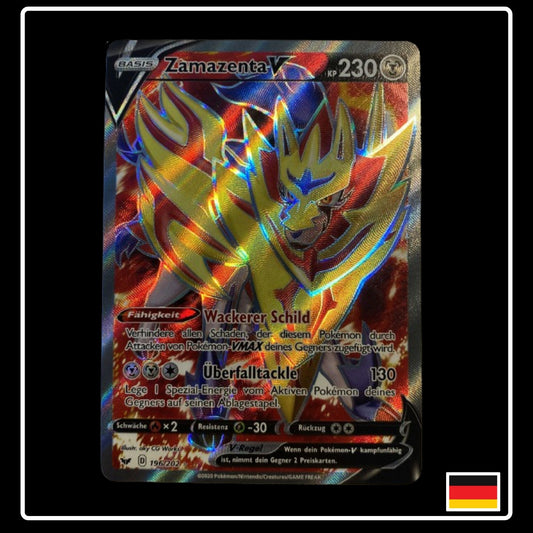 Zamazenta V Full Art Deutsch 196/202 Schwert & Schild