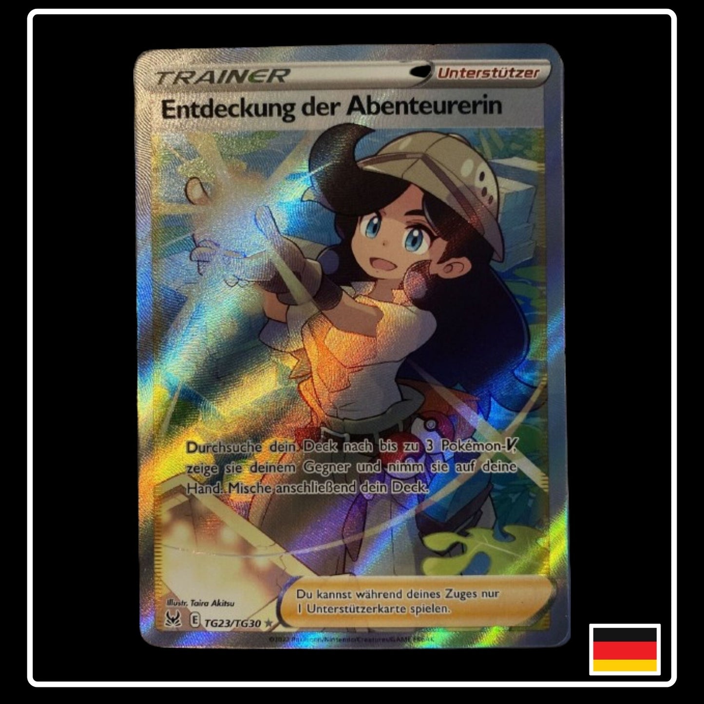 Entdeckung der Abenteurerin Full Art Deutsch TG23/TG30 Verlorener Ursprung