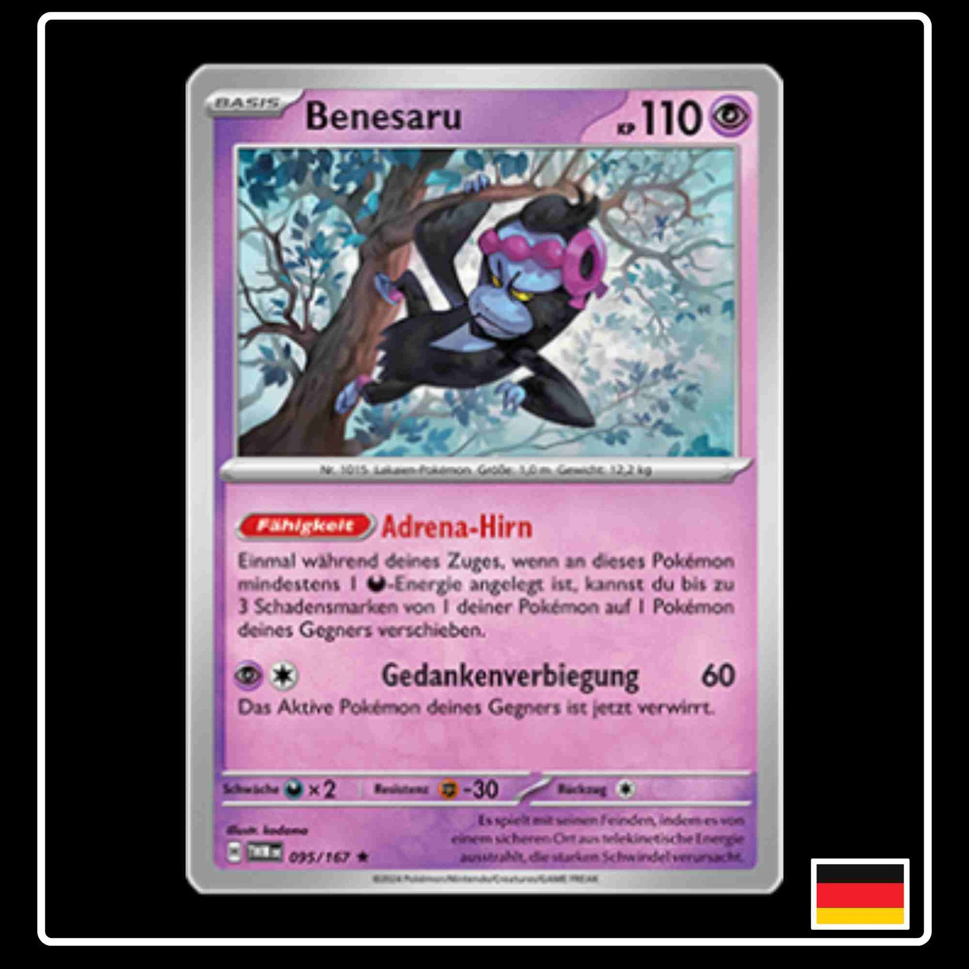 Benesaru Pokemon Karte 095/167 aus dem Set Maskerade im Zwielicht