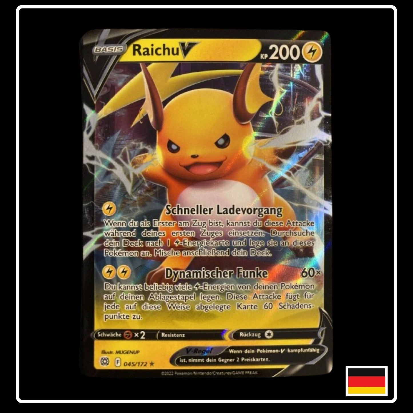 Raichu V Deutsch 045/172 Strahlende Sterne