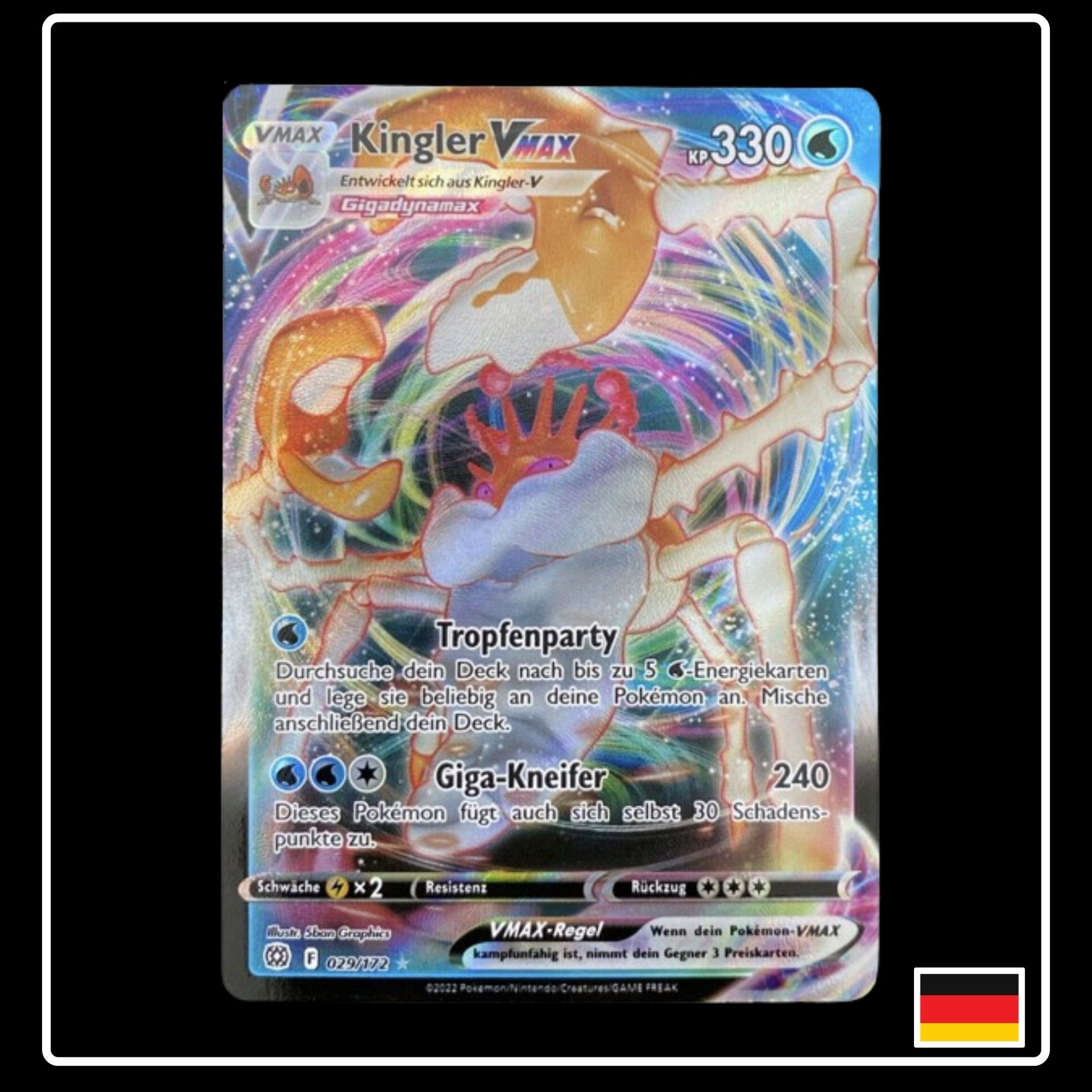 Kingler VMAX Deutsch 029/172 Strahlende Sterne – PokeDirris