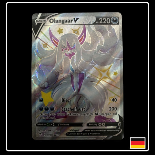 Olangaar V Full Art Shiny Deutsch SV116/SV122 Glänzendes Schicksal