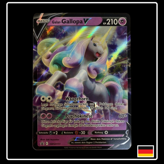 Galar-Gallopa V Deutsch SWSH111 Black Star Promo