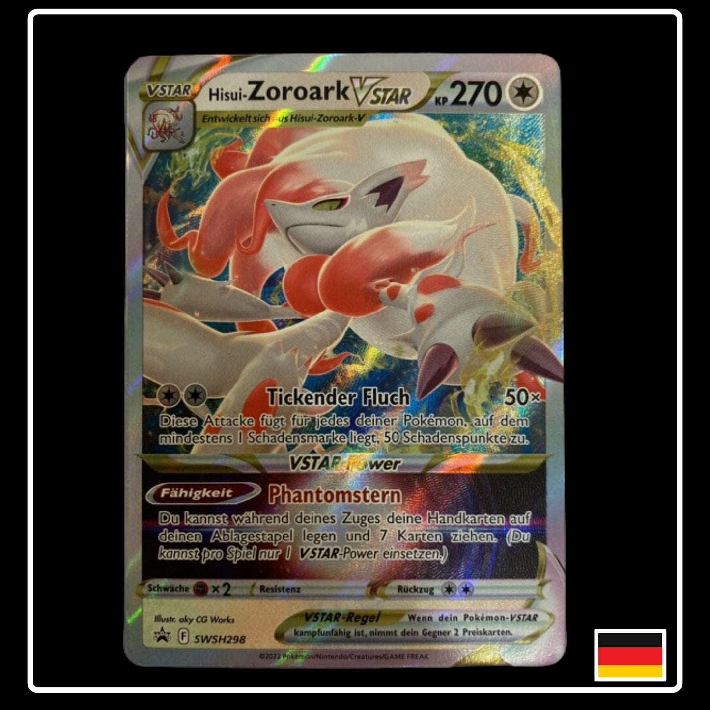 Hisui-Zoroark VSTAR Deutsch SWSH298 Black Star Promo