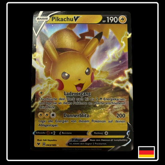 Pikachu V Deutsch 043/185 Farbenschock