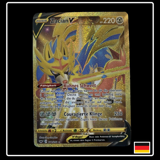 Zacian V GOLD Deutsch 211/202 Schwert & Schild