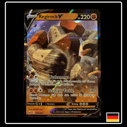 Regirock V Deutsch 104/202 Schwert & Schild